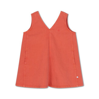 Repose AMS 5. pinafore dress washed flame red