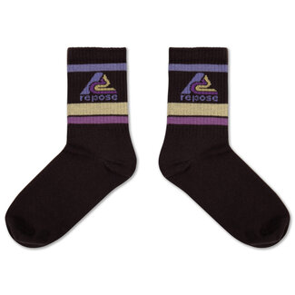 Repose AMS 81. sporty socks midnight teal logo