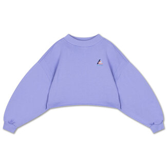 Repose AMS 21. crop heart sweater glacier bloom