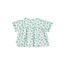Piupiuchick peter pan collar shirt | ecru w/ green flowers allover