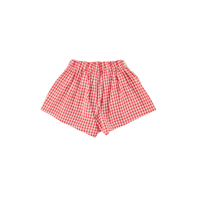 Piupiuchick shorts | red & ecru checkered