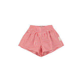 Piupiuchick shorts | red & ecru checkered