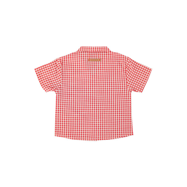 Piupiuchick hawaiian shirt | red & ecru checkered