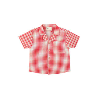 Piupiuchick hawaiian shirt | red & ecru checkered