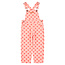 Piupiuchick dungarees | pink w/ red hearts allover