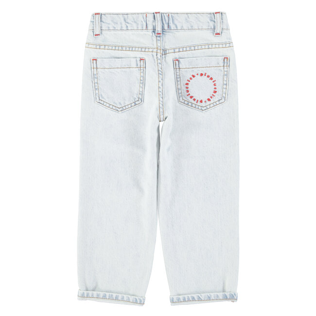 Piupiuchick unisex trousers | washed light blue denim