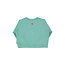 Piupiuchick sweatshirt | turquoise w/ "peace" print