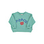 Piupiuchick sweatshirt | turquoise w/ "peace" print