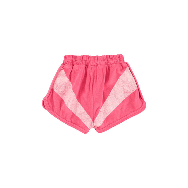 Piupiuchick shorts | pink w/ white stripes print