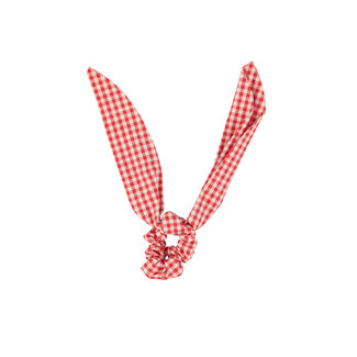 Piupiuchick scrunchie | red & ecru checkered