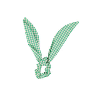 Piupiuchick scrunchie | green & ecru checkered