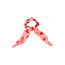 Piupiuchick silky bandana | pink  w/ red hearts allover