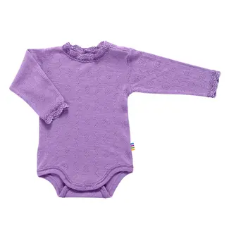 Joha Romper wolzijde ajour - paars