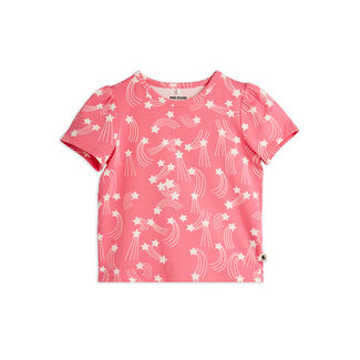 Mini Rodini Starfall aop puff sleeve ss top