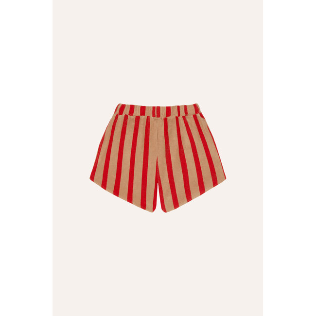 The Campamento Red Stripes Shorts CAMEL