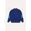 The Campamento Blue Color Block Zipped Sweatshirt BLUE