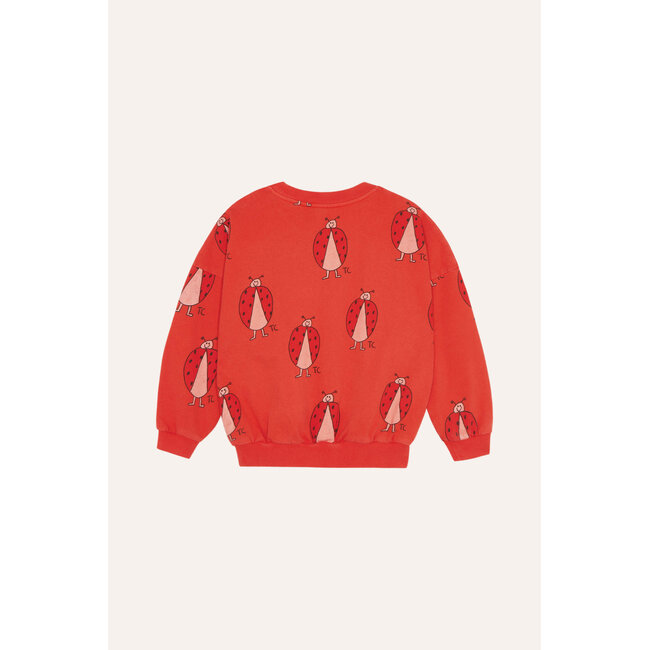 The Campamento Ladybug Allover Sweatshirt RED