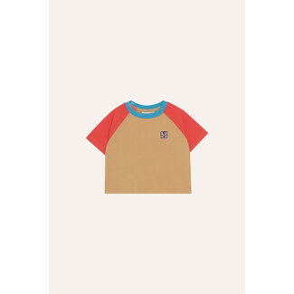 The Campamento Color Block Red Baby Tshirt Camel