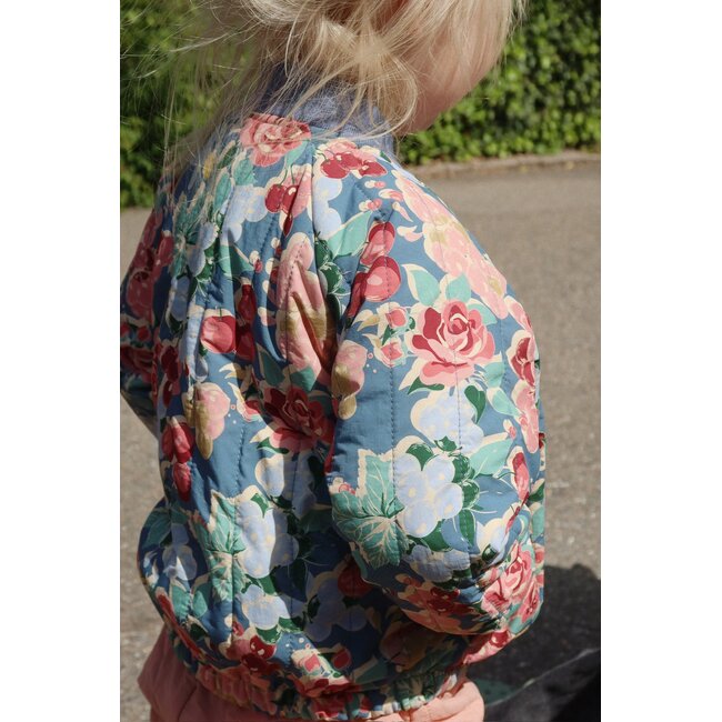 Konges Slojd JUNO PRINTED BOMBER JACKET BLOOMIEGRAPE BLUES