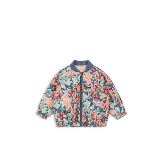 Konges Slojd JUNO PRINTED BOMBER JACKET BLOOMIEGRAPE BLUES