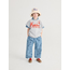 Bobo Choses Pickles The Dog all over light denim pants