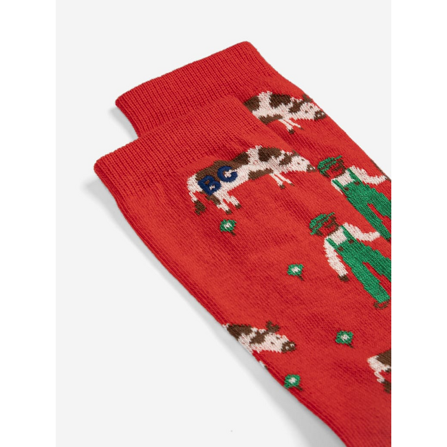 Bobo Choses Farm Adventure all over long socks