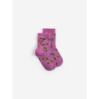 Bobo Choses Tangerine all over short socks