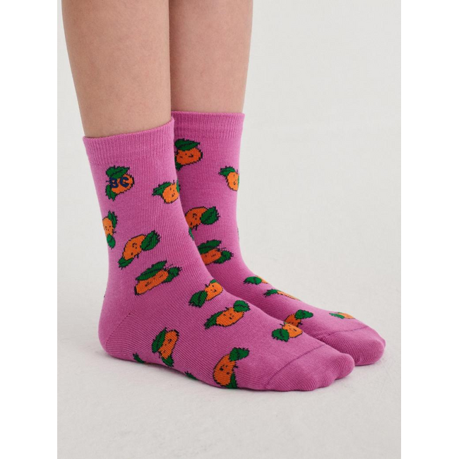 Bobo Choses Tangerine all over short socks