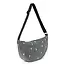 Denim Adult Fanny Pack Grey hearts