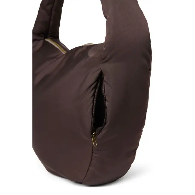 Puffy Cross Body Bag Brown