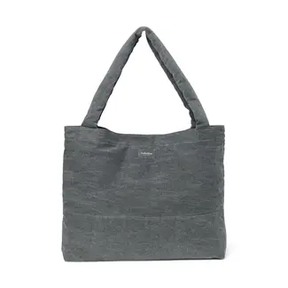 Denim Mom Bag Grey
