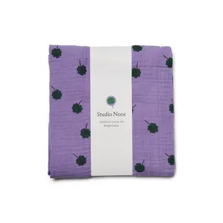 Swaddle Print Large Purple Clover