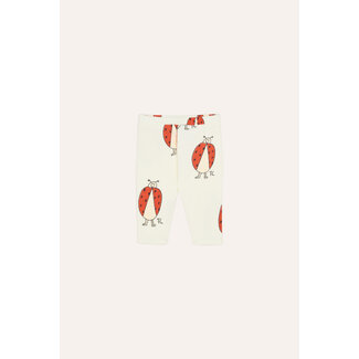 The Campamento Ladybug Allover Ecru Baby Leggings