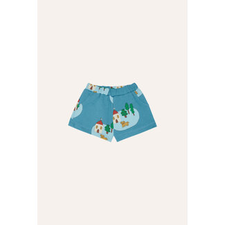 The Campamento Small Village Baby Shorts BLUE