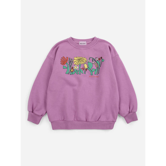 Bobo Choses Color Herbalist sweatshirt roze
