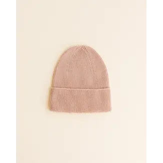 HVID Beanie wol Fonzie NEWBORN  Rose
