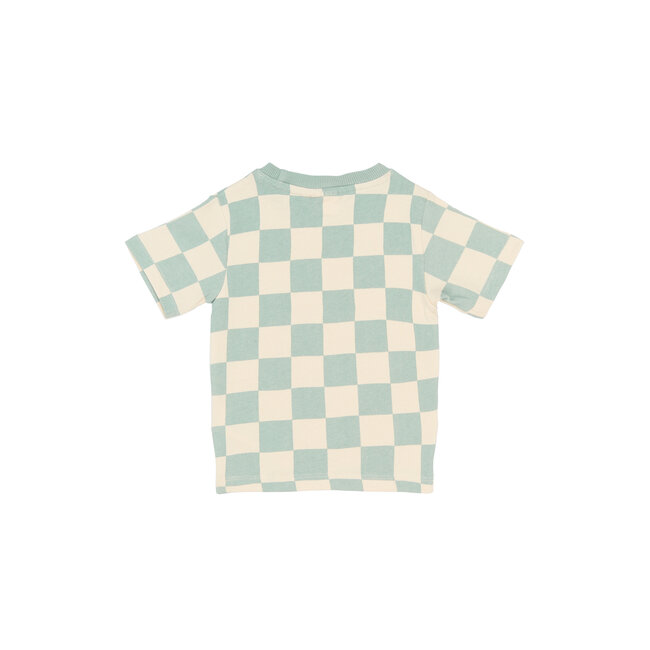 The New TNSTSebastian OS S_S Tee Aqua Gray AOP
