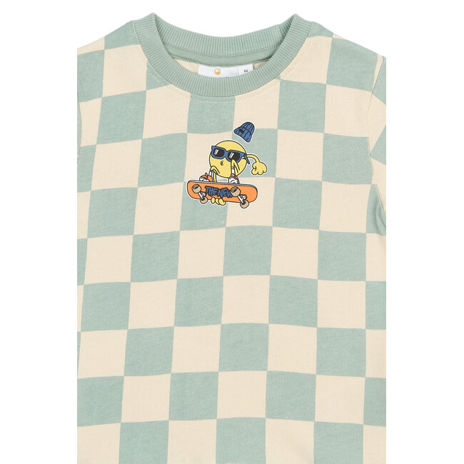 The New TNSTSebastian OS S_S Tee Aqua Gray AOP