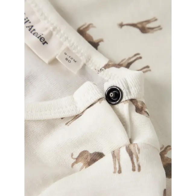 Lil' Atelier NBMLAYO GEU LS SLIM BODY LIL Coconut Milk LION