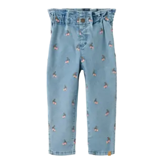 Lil' Atelier NMFDEVA LOOSE EMB JEANS 2024-ES LIL Medium Blue Denim CHERRY