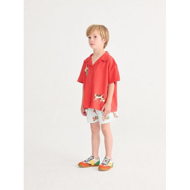Bobo Choses Juicy Tomatoes woven shorts