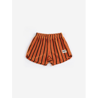 Bobo Choses Striped Brick terry cloth shorts