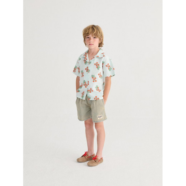 Bobo Choses Juicy Tomatoes all over woven shirt