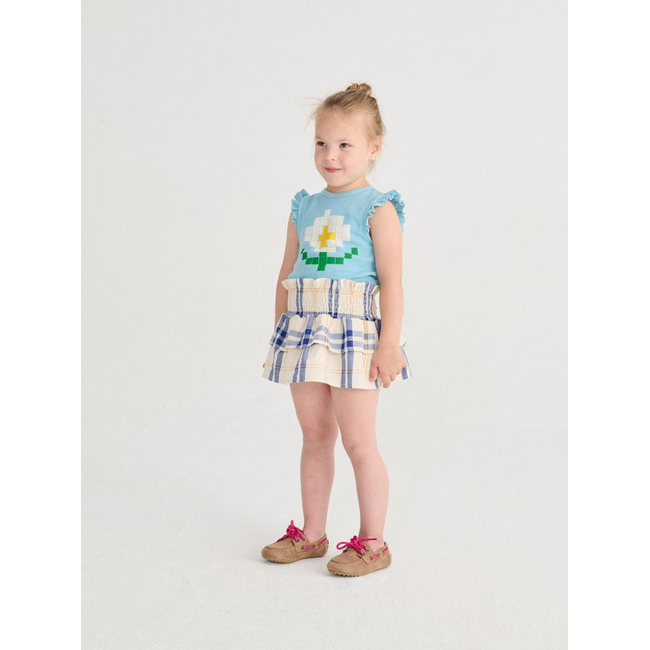 Bobo Choses Pixel Daisy ruffled top