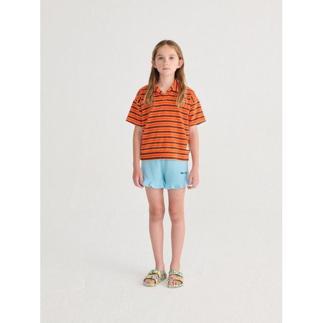 Bobo Choses Striped Brick terry cloth polo