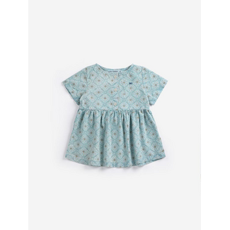 Bobo Choses Daisy Mosaic all over woven dress