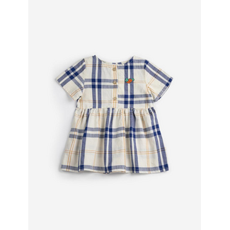 Bobo Choses Fun Tartan woven dress baby
