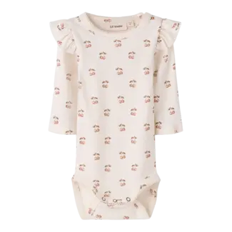 Lil' Atelier NBFLAYO KEP LS SLIM BODY LIL Coconut Milk CHERRY