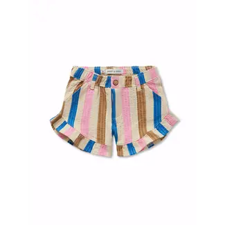 Sproet & Sprout Ruffle short multi colour stripe