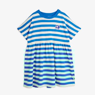 Mini Rodini Earth yd stripe ss dress